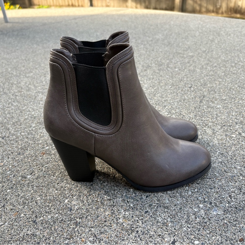 Call It Spring Brown Ankle Boots Sleek Chelsea Style